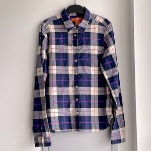 💗 JOE FRESH Purple Pink Plaid Shirt